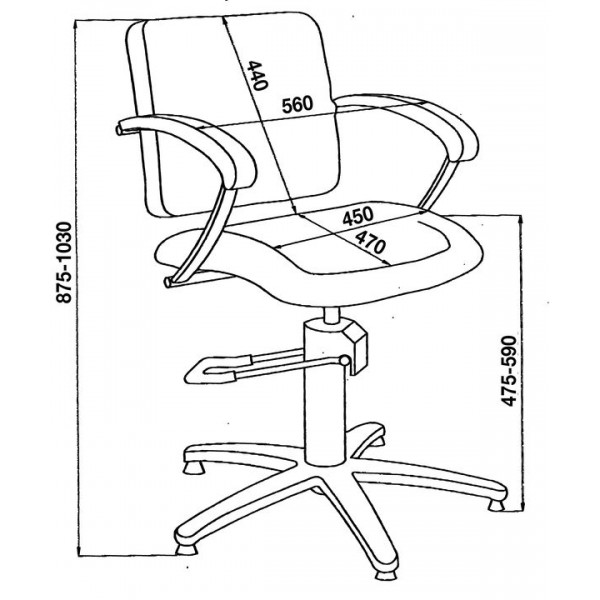 Καρέκλα Κομμωτηρίου LONDON